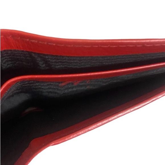 ROLEX Red Bi-Fold Wallet w/ Coin Pocket - Picture 9 of 13